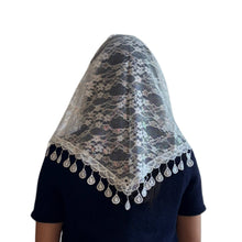Load image into Gallery viewer, Veil ~ St. Kateri - WHITE IRIDESCENCE