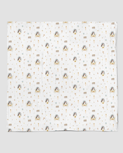 Load image into Gallery viewer, Catholic Muslin Swaddle Baby Blanket: NEW Saint Francis