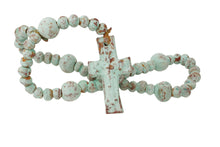 Load image into Gallery viewer, Hope Clay Rosary-Beads-Gorgeous-6 Sizes-Handmade-Turquoise: #2-21 inches Long
