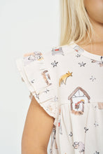Load image into Gallery viewer, Away in a Manger PJ Girls Nightgown Polyester: 2-3