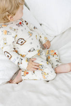 Load image into Gallery viewer, Away in a Manger PJ Footless Onesie Cotton: 03-06M