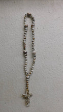 Load image into Gallery viewer, Trinity Clay Rosary-Beads-Handmade-26-28 -Shabby White