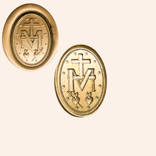Load image into Gallery viewer, Catholic Wax Seal Stamps, Miraculous Medal (Back)