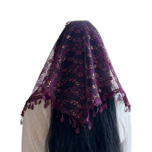 Load image into Gallery viewer, Veil ~ St. Kateri - PURPLE IRIDESCENCE