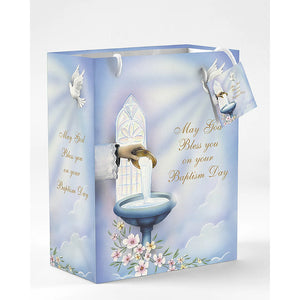 Baptism Gift Bag with Tissue Paper