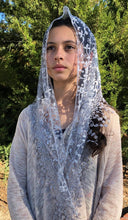 Load image into Gallery viewer, Cherry Blossom Church Veil - GRAY 48″ x 13″
