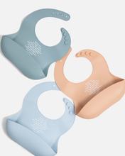 Load image into Gallery viewer, Meal Blessing Silicone Bib: Ube Purple