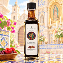 Load image into Gallery viewer, CATHOLIC OLIVE OIL * Our Lady of Guadalupe Raspberry and Cranberry Dark Balsamic: 60 ml