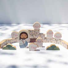 Load image into Gallery viewer, SHINING LIGHT - Jesus the Good Shepherd Wooden Playset