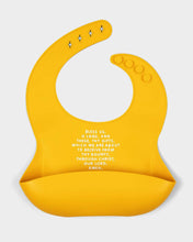 Load image into Gallery viewer, Meal Blessing Silicone Bib: Powder Blue