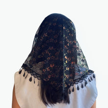 Load image into Gallery viewer, Veil ~ St. Kateri - BLACK IRIDESCENCE