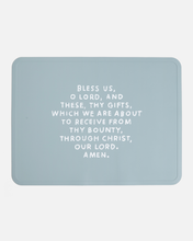 Load image into Gallery viewer, Meal Blessing Silicone Placemat: Cornflower Blue