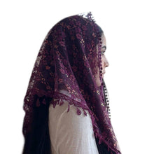 Load image into Gallery viewer, Veil ~ St. Kateri - PURPLE IRIDESCENCE