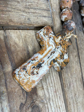 Load image into Gallery viewer, Trinity Clay Rosary Beads-42-44 inch-Shabby White-Large