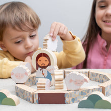 Load image into Gallery viewer, SHINING LIGHT - Jesus the Good Shepherd Wooden Playset