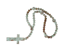 Load image into Gallery viewer, Hope Clay Rosary-Beads-Gorgeous-6 Sizes-Handmade-Turquoise: #2-21 inches Long