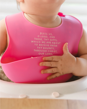 Load image into Gallery viewer, Meal Blessing Silicone Bib: Ube Purple
