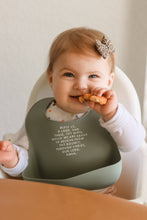 Load image into Gallery viewer, Meal Blessing Silicone Bib: Ube Purple