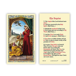 The Annunciation - The Angelus Holy Card