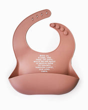 Load image into Gallery viewer, Meal Blessing Silicone Bib: Ube Purple