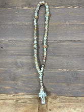 Load image into Gallery viewer, Trinity Large Clay Rosary-Beads-31-35 inch-Large-Turquoise
