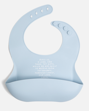 Load image into Gallery viewer, Meal Blessing Silicone Bib: Ube Purple