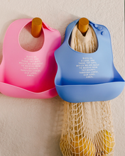 Load image into Gallery viewer, Meal Blessing Silicone Bib: Ube Purple