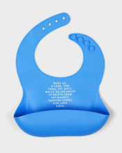 Load image into Gallery viewer, Meal Blessing Silicone Bib: Ube Purple