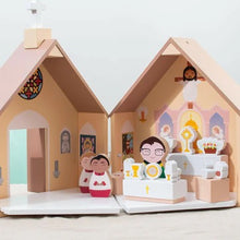 Load image into Gallery viewer, Wooden Catholic Church Playset
