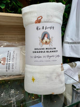 Load image into Gallery viewer, Saint Therese of Lisieux - Catholic Muslin Swaddle Baby Blanket