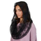 Load image into Gallery viewer, Infinity Chapel Veil - Black