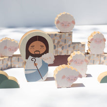 Load image into Gallery viewer, SHINING LIGHT - Jesus the Good Shepherd Wooden Playset