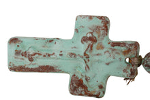 Load image into Gallery viewer, Hope Clay Rosary-Beads-Gorgeous-6 Sizes-Handmade-Turquoise: #2-21 inches Long