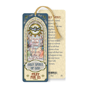 Holy Spirit Laminated Bookmark with Tassel