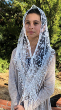 Load image into Gallery viewer, Cherry Blossom Church Veil - WHITE 48″ x 13″