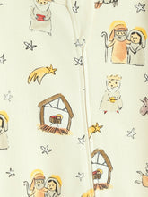 Load image into Gallery viewer, Away in a Manger PJ Footless Onesie Cotton: 03-06M