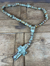 Load image into Gallery viewer, Trinity Large Clay Rosary-Beads-31-35 inch-Large-Turquoise