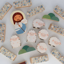 Load image into Gallery viewer, SHINING LIGHT - Jesus the Good Shepherd Wooden Playset