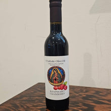 Load image into Gallery viewer, CATHOLIC OLIVE OIL * Our Lady of Guadalupe Raspberry and Cranberry Dark Balsamic: 60 ml