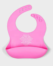 Load image into Gallery viewer, Meal Blessing Silicone Bib: Powder Blue