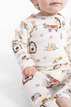 Load image into Gallery viewer, Away in a Manger PJ Footless Onesie Cotton: 00-03M