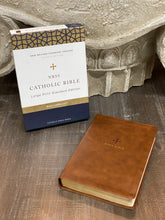 Load image into Gallery viewer, NRSV, Catholic Bible, Standard Large Print, Leathersoft, Brown, Comfort Print: Holy Bible
