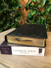 Load image into Gallery viewer, NRSV, Catholic Bible, Gift Edition, Leather-soft, Black