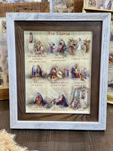 Load image into Gallery viewer, Hail Mary (Ave Maria) Italian Print in Two Tone Frame
