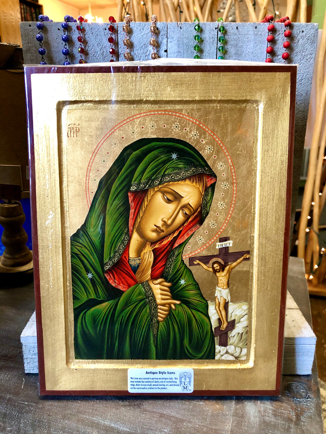 Greek Icon * Mater Dolorosa - Virgin Mary of Sorrows