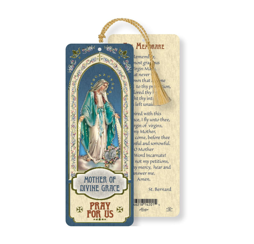 Our Lady of Grace Laminated Bookmark with Tassel