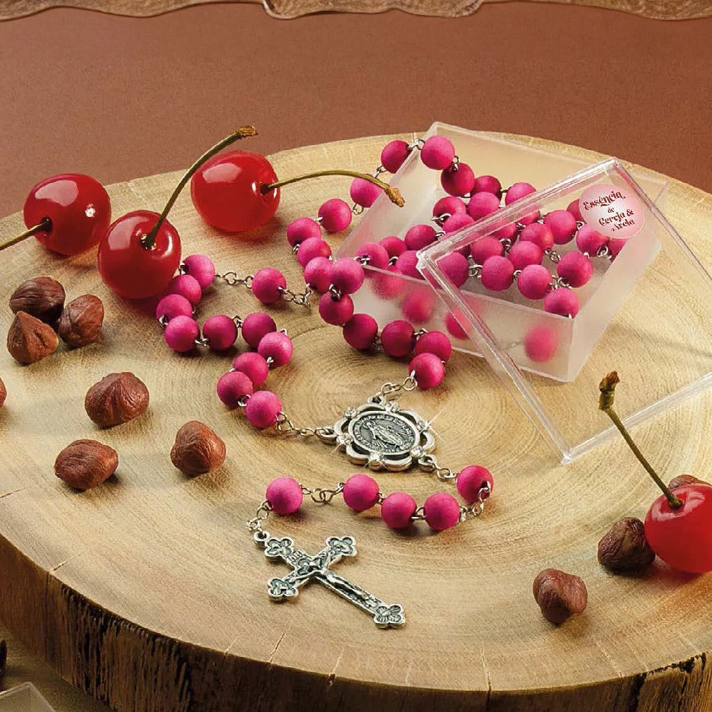 Cherry & Hazelnut Scented Rosary