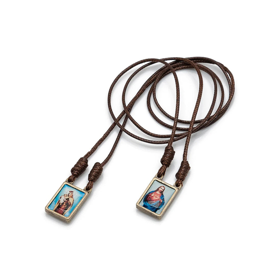 Metal Scapular on Cord