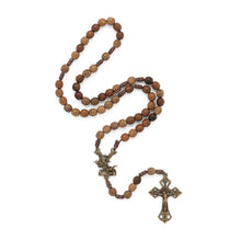 Load image into Gallery viewer, St Michael Wooden Rosary
