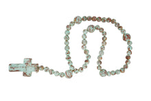 Load image into Gallery viewer, Hope Clay Rosary-Beads-Gorgeous-6 Sizes-Handmade-Turquoise: #2-21 inches Long
